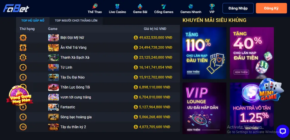 Các Tựa Game Bắn Cá Khác